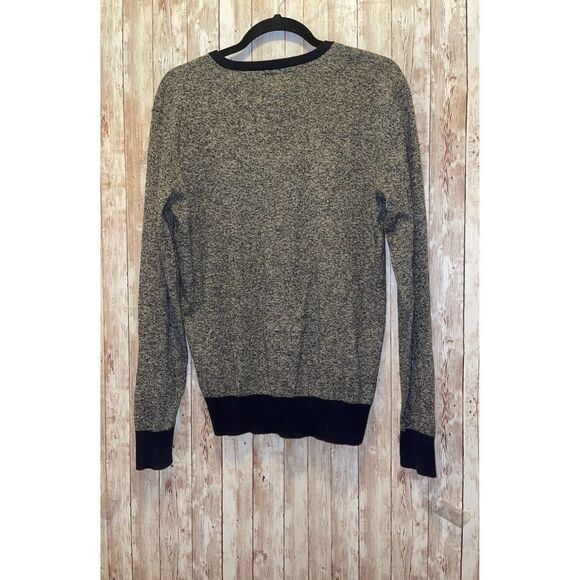 American Eagle Men’s Embroidery Logo Marled Knit V-Neck Sweater size Small - Picture 2 of 9